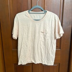Everlane Women's Short Sleeve Tee in Light Pink